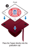 Within You is All You Need Grad Cap Topper - Tassel Toppers - Professionally Decorated Grad Caps