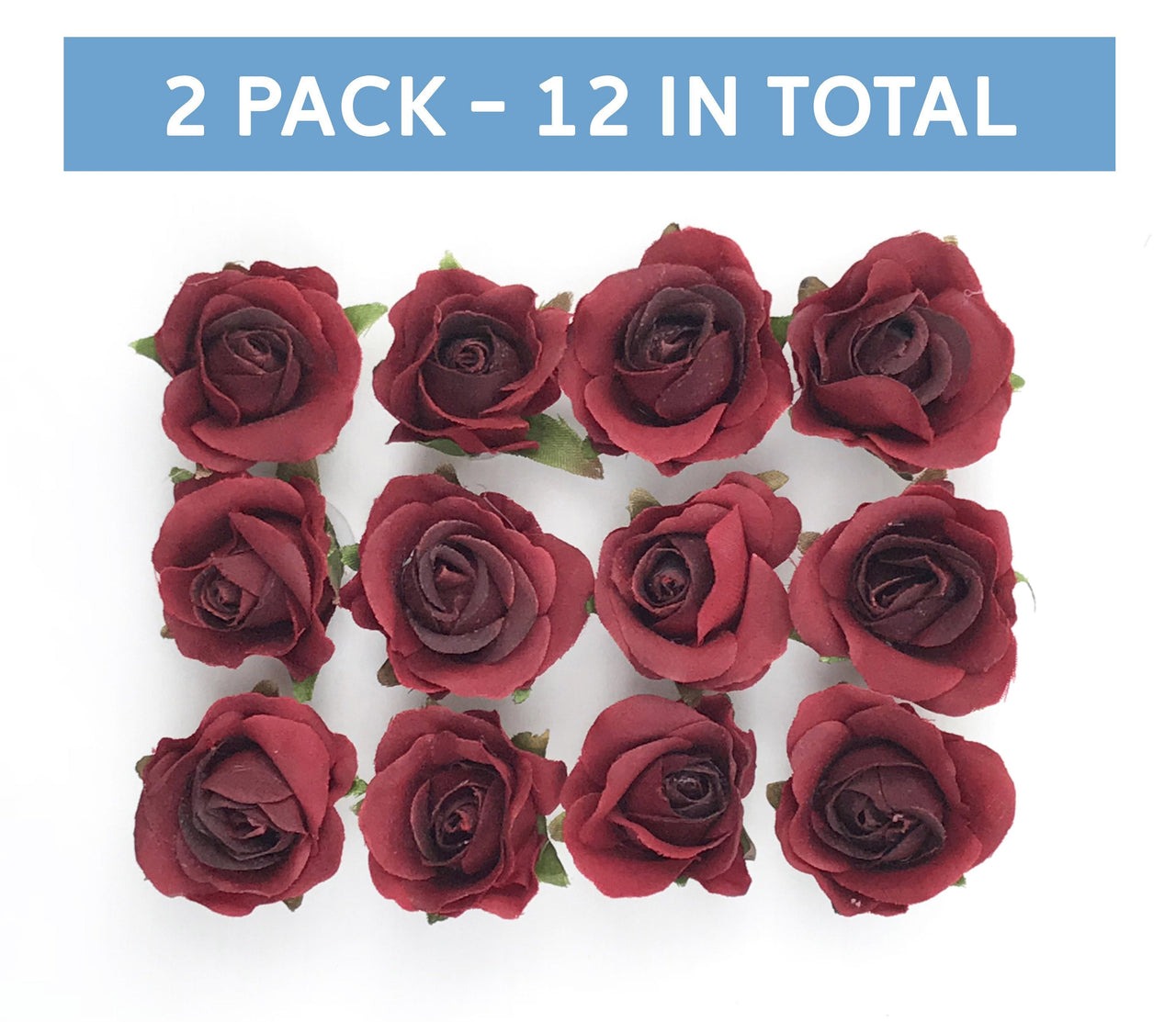 2 Pack - Peel and Stick Flat Back Roses for Grad Cap Decoration - Assorted Colors - Tassel Toppers - Professionally Decorated Grad Caps