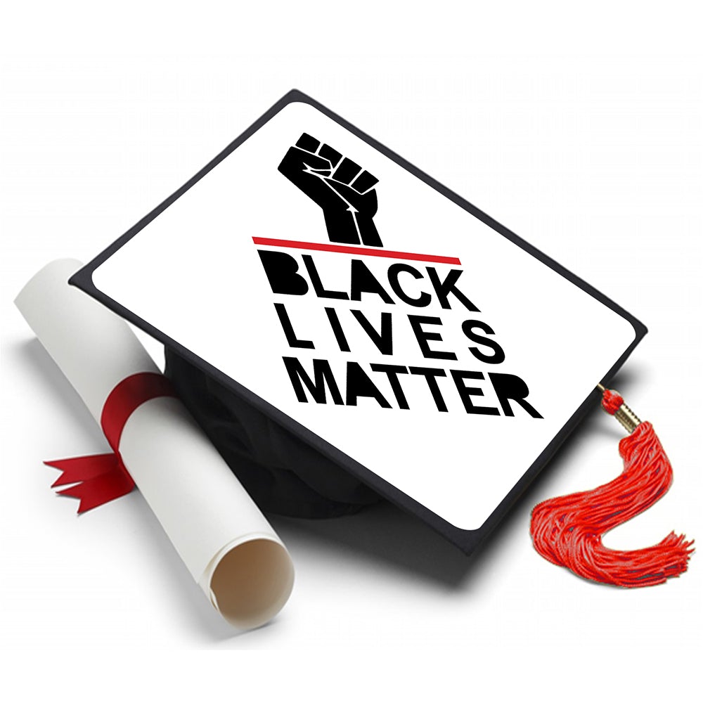 Black Lives Matter - Grad Cap Tassel Topper - Tassel Toppers - Professionally Decorated Grad Caps