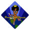 Graduation Cap Topper ™ - Black Queen - Brains and Beauty - Tassel Topper - Tassel Toppers - Professionally Decorated Grad Caps