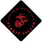 Marines - Parris Island Grad Cap Tassel Topper - Tassel Toppers - Professionally Decorated Grad Caps