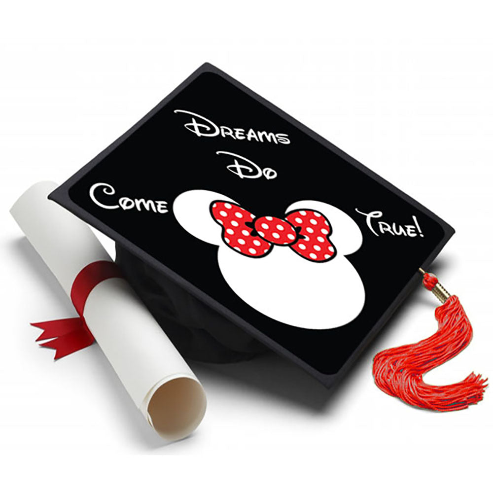 Minnie Mouse Grad Cap Tassel Topper - Tassel Toppers - Professionally Decorated Grad Caps