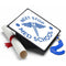 Next Stop Medical School Grad Cap Tassel Topper - Tassel Toppers - Professionally Decorated Grad Caps