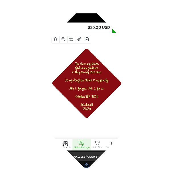 Design Your Own Tassel Topper - Tassel Toppers - Professionally Decorated Grad Caps