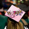 Nurse Pink Background Grad Cap Topper - Tassel Toppers - Professionally Decorated Grad Caps