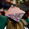 Hard Work Grad Cap Topper - Tassel Toppers - Professionally Decorated Grad Caps