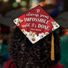 Nelson Mandela Grad Cap Tassel Topper - Tassel Toppers - Professionally Decorated Grad Caps