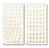 Peel and Stick Glitter Alphabet Letter  and Number Stickers for Grad Cap - Assorted Colors - Tassel Toppers - Professionally Decorated Grad Caps