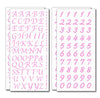 Peel and Stick Glitter Alphabet Letter  and Number Stickers for Grad Cap - Assorted Colors - Tassel Toppers - Professionally Decorated Grad Caps