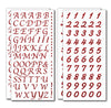 Peel and Stick Glitter Alphabet Letter  and Number Stickers for Grad Cap - Assorted Colors - Tassel Toppers - Professionally Decorated Grad Caps