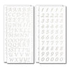 Peel and Stick Glitter Alphabet Letter  and Number Stickers for Grad Cap - Assorted Colors - Tassel Toppers - Professionally Decorated Grad Caps