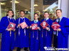 Create Any High school, College Logo Graduation Cap Topper - Tassel Toppers - Professionally Decorated Grad Caps