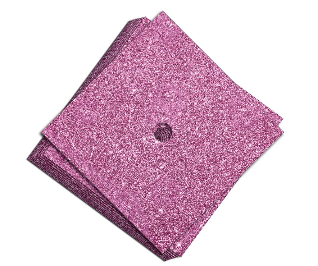 Glitter Heavyweight Premium Construction Card Stock for Grad Caps, 5 Sheets, DIY Grad Cap Decorations - Tassel Toppers - Professionally Decorated Grad Caps