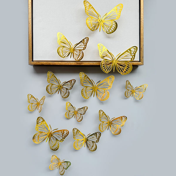 3D Butterfly Stickers for Graduation Caps, Wall Decorations, Birthday Party, Cake Decorations, Arts and Crafts Projects - Tassel Toppers - Professionally Decorated Grad Caps