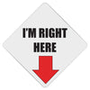 I'm Right Here Grad Cap Topper - Tassel Toppers - Professionally Decorated Grad Caps