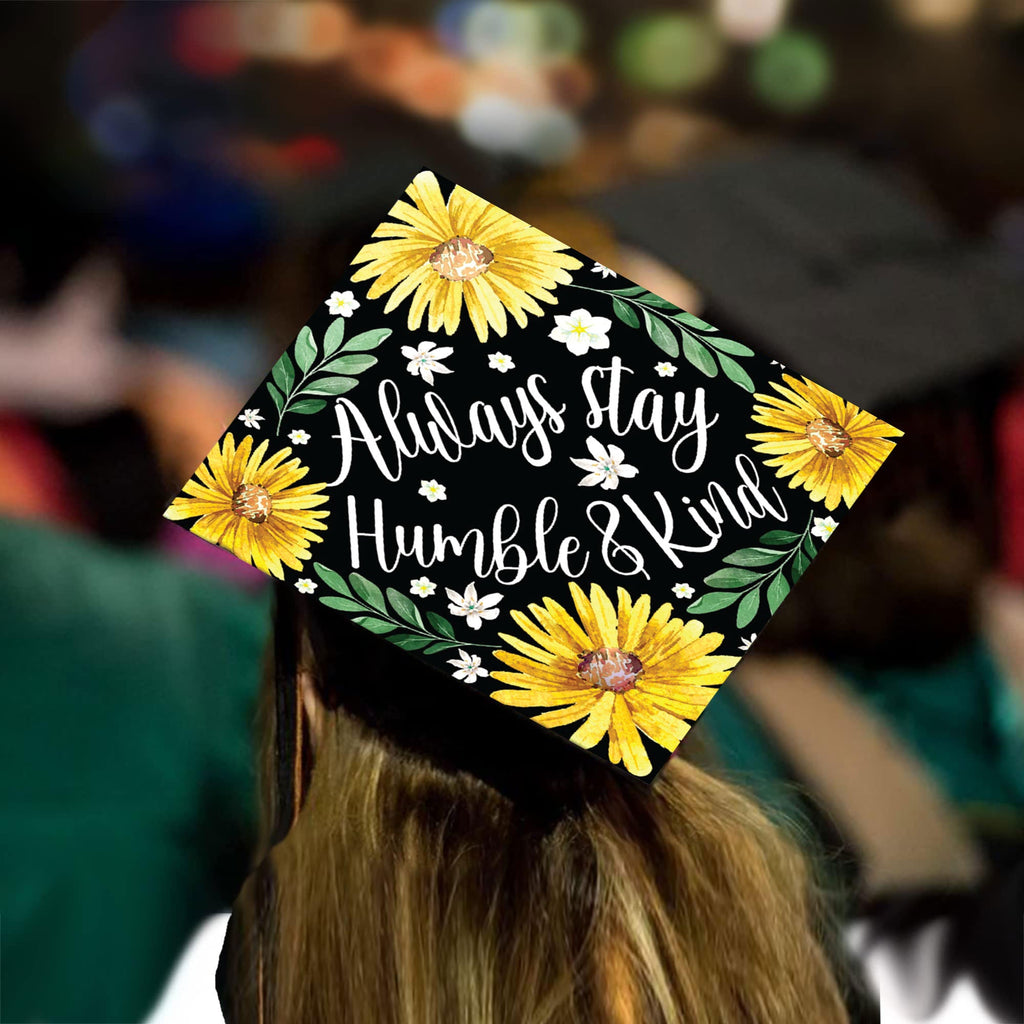 Always Stay Humble Grad Cap Tassel Topper, Class of 2026, Graduation Gifts - Tassel Toppers - Professionally Decorated Grad Caps