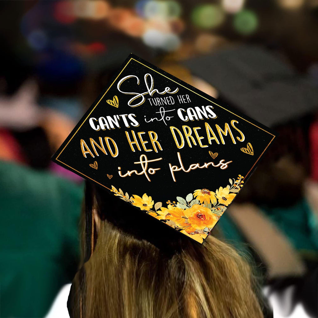 Can't Into Cans Grad Cap Topper, Class of 2026, Graduation Gifts - Tassel Toppers - Professionally Decorated Grad Caps