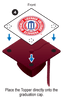 Proud First Generation Latina Grad Cap Topper - Tassel Toppers - Professionally Decorated Grad Caps