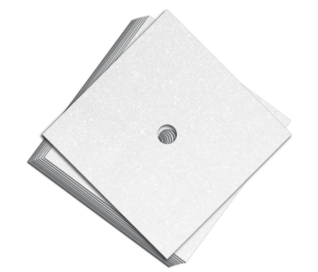 Glitter Heavyweight Premium Construction Card Stock for Grad Caps, 5 Sheets, DIY Grad Cap Decorations, Class of 2026, Graduation Gifts - Tassel Toppers - Professionally Decorated Grad Caps