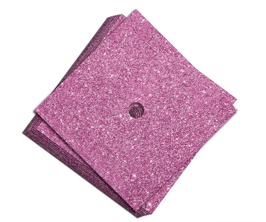 Glitter Heavyweight Premium Construction Card Stock for Grad Caps, 5 Sheets, DIY Grad Cap Decorations, Class of 2026, Graduation Gifts - Tassel Toppers - Professionally Decorated Grad Caps