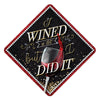 I Wined Alot Grad Cap Tassel Topper, Class of 2026, Graduation Gifts - Tassel Toppers - Professionally Decorated Grad Caps