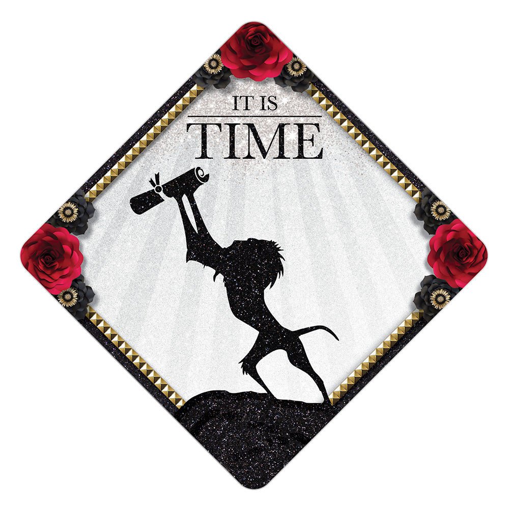 Lion King - It's Time - Grad Cap Tassel Topper, Class of 2026, Graduation Gifts - Tassel Toppers - Professionally Decorated Grad Caps