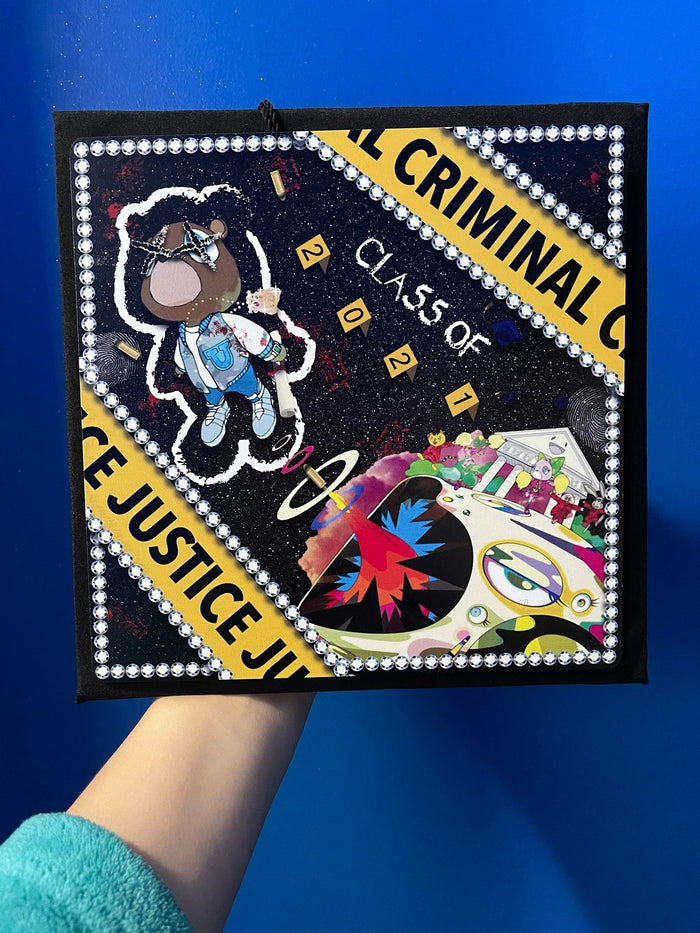 Arm holding criminal justice Kanye mashup cap