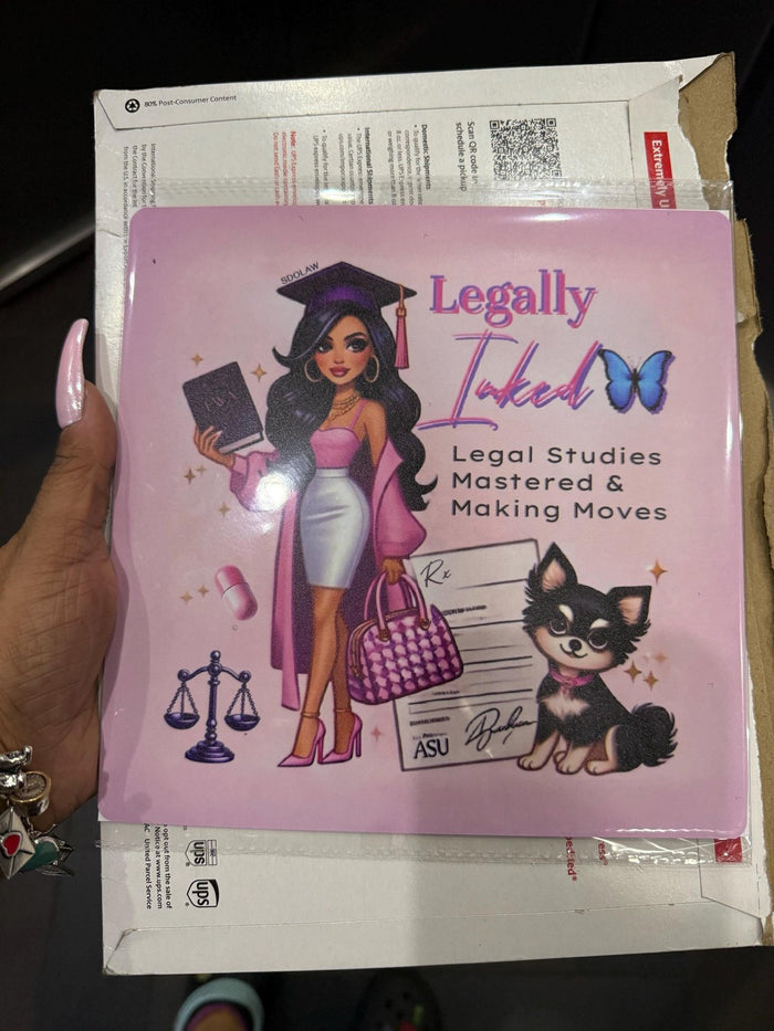 Hand holding Legally Linked legal studies topper