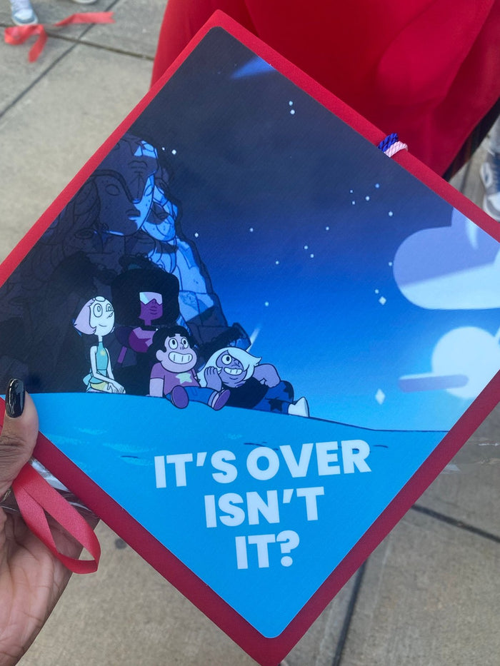 Hand holding Steven Universe Its Over Isnt It topper