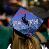 Spiderman Leap of Faith Grad Cap Topper, Grad Hat Design, Class of 2026, Graduation Gifts - Tassel Toppers - Professionally Decorated Grad Caps