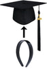 Stabilizer Insert for Graduation Cap, Grad Cap Insert - Black, Class of 2026, Graduation Gifts - Tassel Toppers - Professionally Decorated Grad Caps