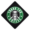 Thank You Coffee Grad Cap Topper - Starbucks Theme Topper, Class of 2026, Graduation Gifts - Tassel Toppers - Professionally Decorated Grad Caps