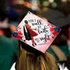 Walk by Faith Not Sight Grad Cap Topper, Class of 2026, Graduation Gifts - Tassel Toppers - Professionally Decorated Grad Caps