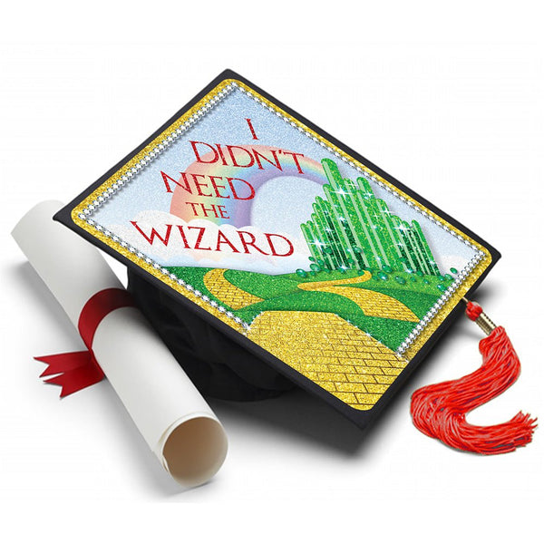Wizard of Oz - Grad Cap Tassel Topper, Class of 2026, Graduation Gifts - Tassel Toppers - Professionally Decorated Grad Caps