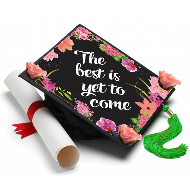 2 Pack - Peel and Stick Flat Back Roses for Grad Cap Decoration ...