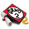 Cat in the Hat - Grad 1 and Grad 2 Tassel Toppers, Class of 2026, Graduation Gifts - Tassel Toppers - Professionally Decorated Grad Caps