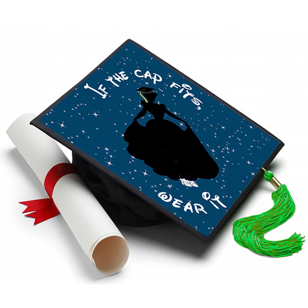 Cinderella Grad Cap Tassel Topper - Tassel Toppers - Professionally Decorated Grad Caps