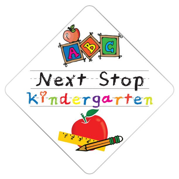 Elementary Graduation Cap - Next Stop Kindergarten Tassel Topper, Class of 2026, Graduation Gifts - Tassel Toppers - Professionally Decorated Grad Caps