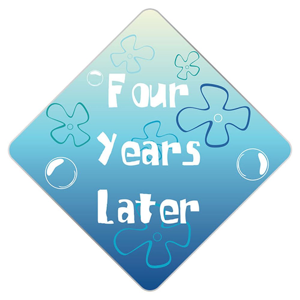 Four Years Later - SpongeBob Grad Cap Tassel Topper, Class of 2026, Graduation Gifts - Tassel Toppers - Professionally Decorated Grad Caps