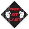 Free At Last Grad Cap Tassel Topper, Class of 2026, Graduation Gifts - Tassel Toppers - Professionally Decorated Grad Caps