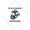 Future Marine Grad Cap Tassel Topper - Tassel Toppers - Professionally Decorated Grad Caps