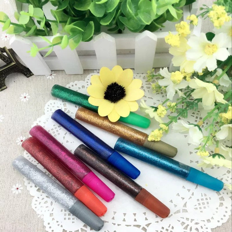 Glitter Glue Pens for Grad Caps/Tassel Topper - Assorted Colors - Tassel Toppers - Professionally Decorated Grad Caps