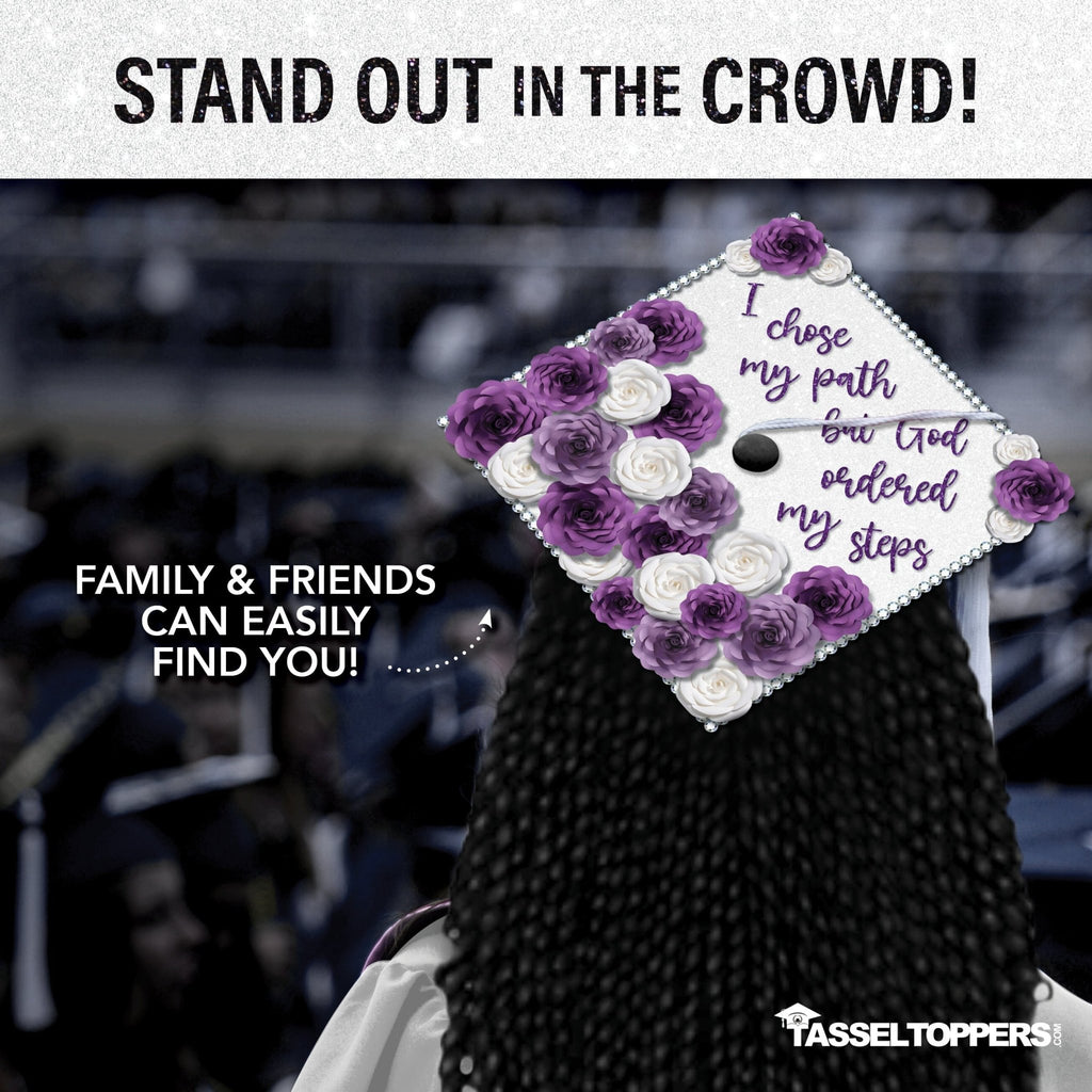 Glitter Heavyweight Premium Construction Card Stock for Grad Caps, 5 Sheets, DIY Grad Cap Decorations, Class of 2026, Graduation Gifts - Tassel Toppers - Professionally Decorated Grad Caps