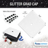 Glitter Heavyweight Premium Construction Card Stock for Grad Caps, 5 Sheets, DIY Grad Cap Decorations - Tassel Toppers - Professionally Decorated Grad Caps