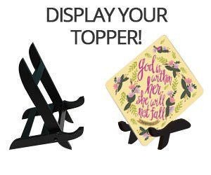 Graduation Cap Display Stand - Wooden Easel, Class of 2026, Graduation Gifts - Tassel Toppers - Professionally Decorated Grad Caps