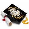 Graduation Cap Topper ™ - About Time - Tassel Topper, Class of 2026, Graduation Gifts - Tassel Toppers - Professionally Decorated Grad Caps