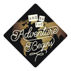 Graduation Cap Topper ™ - Adventure Begins - Tassel Topper, Class of 2026, Graduation Gifts - Tassel Toppers - Professionally Decorated Grad Caps