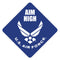 Graduation Cap Topper  ™ - Air Force Aim High - Tassel Topper - Tassel Toppers - Professionally Decorated Grad Caps