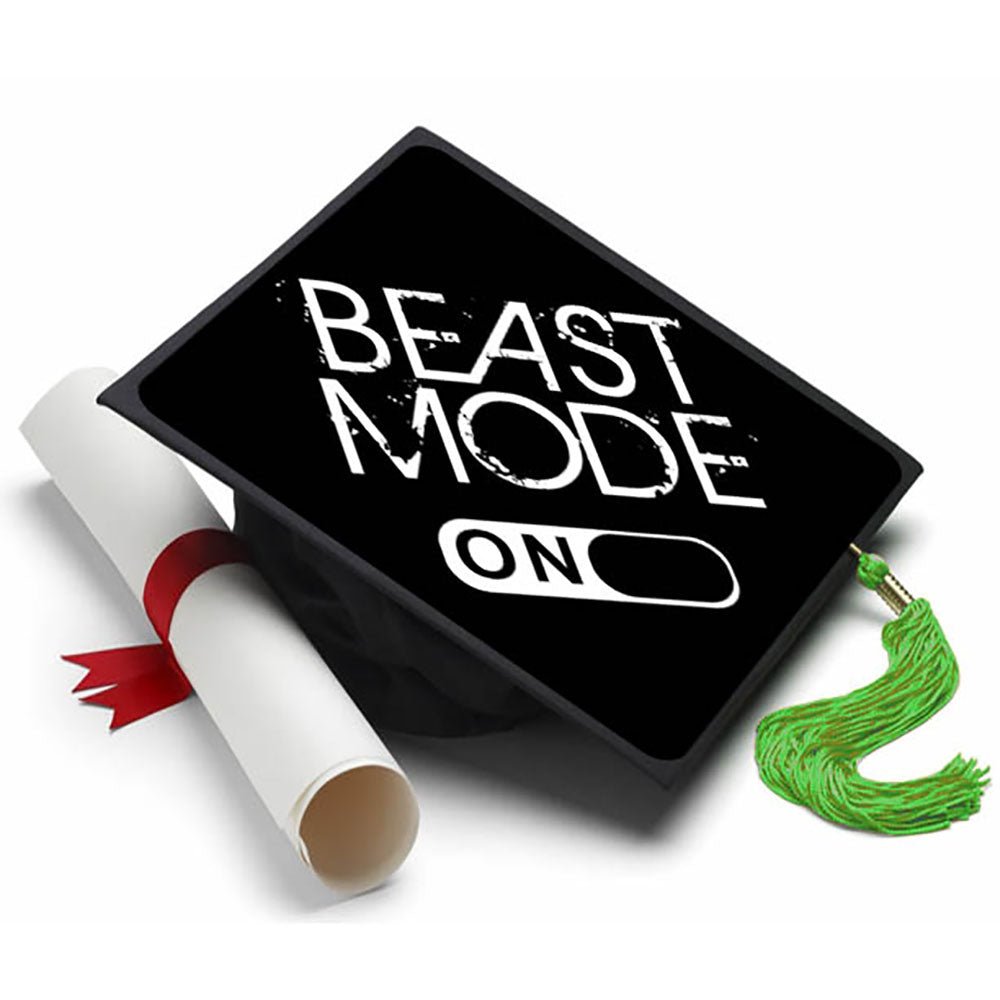 Graduation Cap Topper ™ - Beast Mode - Tassel Topper, Class of 2026, Graduation Gifts - Tassel Toppers - Professionally Decorated Grad Caps