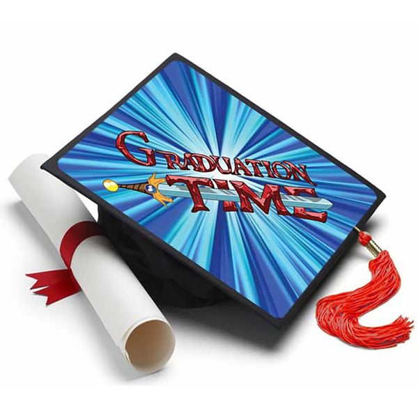 Graduation Time Grad Cap Tassel Topper, Class of 2026, Graduation Gifts - Tassel Toppers - Professionally Decorated Grad Caps